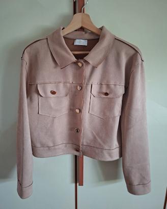 Giacca color cammello in tessuto