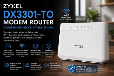 Modem Router Zyxel DX3301-TO – Wi-Fi veloce 🛜