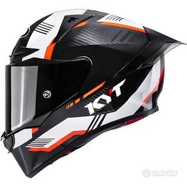 Casco Integrale Kyt R1R Carbon Zone Arancio