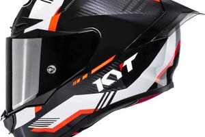 Casco Integrale Kyt R1R Carbon Zone Arancio