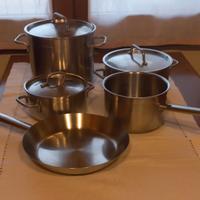 SET PENTOLE ACCIAIO WMF