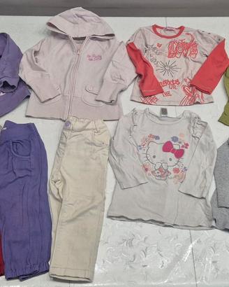 Lotto abbigliamento bambina 2 / 3 anni