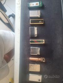 Lotto 9 accendini vintage da collezione