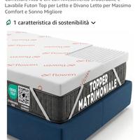 Topper matrimoniale 160x200