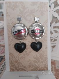Orecchini capsule di prosecco e champagne 