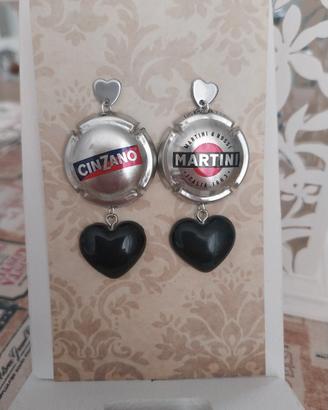 Orecchini capsule di prosecco e champagne 