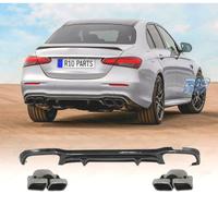 DIFFUSORE MERCEDES W213 4P LOOK AMG E63 + TERMINAL