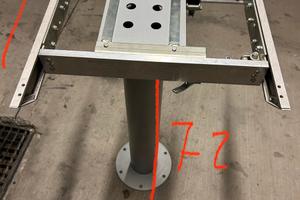 Gamba tavolo camper/caravan/traslabile