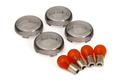 KIT 4 LENTI LAMPADINE FUM RICAMBIO HARLEY FRECCE