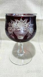 Portacaviale Antico Cristallo Rubino di Boemia