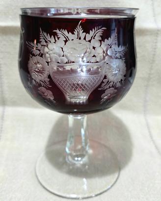 Portacaviale Antico Cristallo Rubino di Boemia