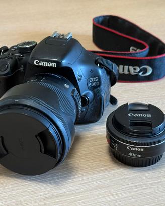 Reflex Canon 600D + obiettivi