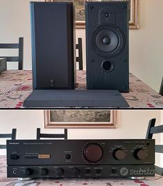 AMPLIFICATORE E CASSE ACUSTICHE HI-FI VINTAGE