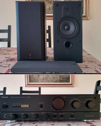AMPLIFICATORE E CASSE ACUSTICHE HI-FI VINTAGE