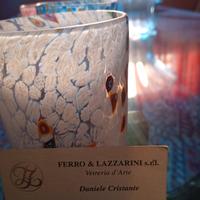 Bicchieri Arlecchino di vetro di Murano