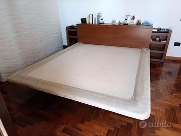 Testiera letto cm 160 con 2 comodini rientranti