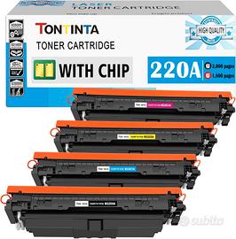 Toner per HP 220A W2200A con chip 4202 4302 ecc
