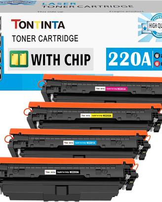 Toner per HP 220A W2200A con chip 4202 4302 ecc