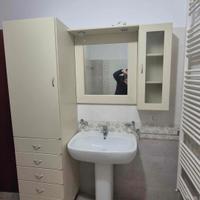 Mobile Bagno con specchio, pensile, lavabo e ter