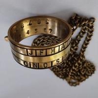 Orologio solare vintage in ottone – con catena