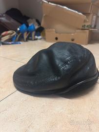 Cappello Gatsby in vera pelle e pelliccia