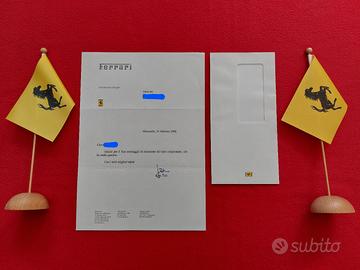 Ferrari Jean Todt Lettera Firma Autografa 2008