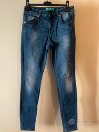 Jeans Donna Benetton Blu