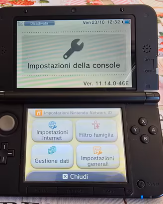 Nintendo 3DS XL Rosso + Mario Kart 7 + Caricatore 