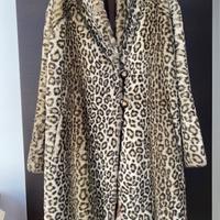 Cappotto in eco pelliccia maculato