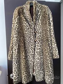 Cappotto in eco pelliccia maculato