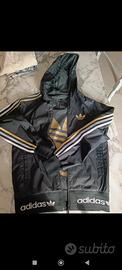 giacca a vento Adidas reversibile