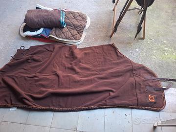 Coperta Tattini  cavalli in pile