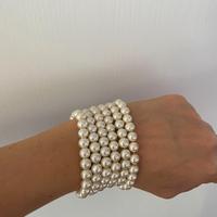 Bracciali perle bianche