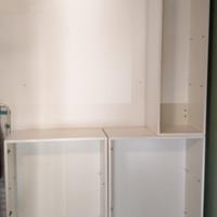 Lago - 2 pezzi di scaffalatura design bianchi