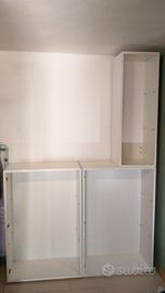 Lago - 2 pezzi di scaffalatura design bianchi