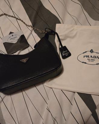 borsa prada nera, con sacca e tutto