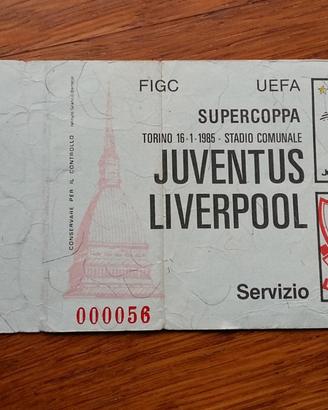Biglietto da collezione Finale Supercoppa Juventus