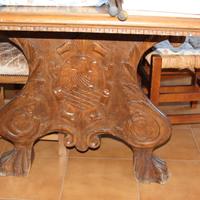 TAVOLO IN MASSELLO BOTTEGA TOSCANA