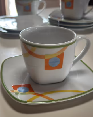 6x tazze con piattini Tognana