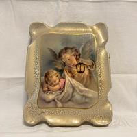 Quadro Angelo Custode in legno