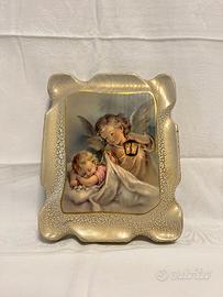 Quadro Angelo Custode in legno