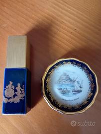 Piccolo piattino e boccetta ceramica Limouse 