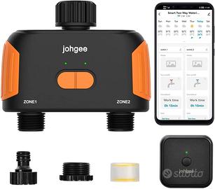 Johgee Computer per irrigazione Wi-Fi 2 uscite, co