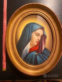 Quadro madonna ovale