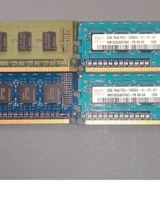 Lotto 4 banchi RAM DDR3 2GB (8GB) o singoli