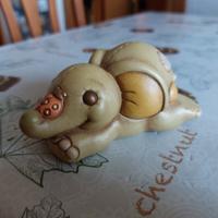 Elefante Thun con coccinella e quadrifoglio 