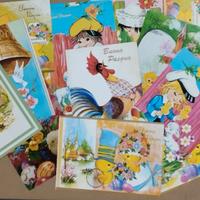 BUONA PASQUA lotto 14 cartoline auguri formato gra