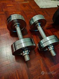 Manubri palestra pesi regolabili