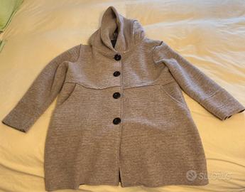Giaccone da donna  in lana cotta grezza