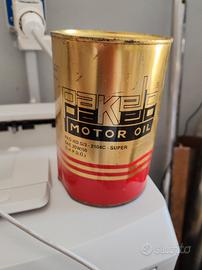2 latte olio per moto d'epoca 